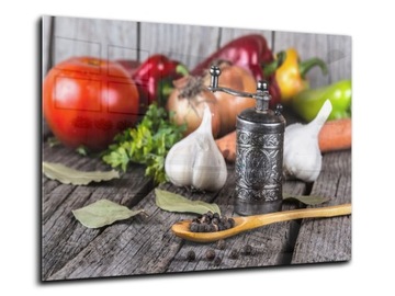 płytki ścienne hartowane kuchnia 90x65 przyprawy