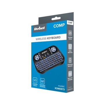 Мини-беспроводная клавиатура SMART TV LED USB 2,4 ГГц с тачпадом Rebel Q5