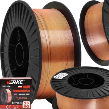 DRUT SPAWALNICZY MIGOMATU SPAWARKI SPAWANIA MIG/MAG ROLKA SZPULA 1,0mm 15KG