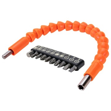 Набор отверток 10 шт + ГИБКИЙ УДЛИНИТЕЛЬ 30 см