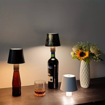 БЕСПРОВОДНОЙ СЕНСОРНЫЙ СВЕТОДИОДНЫЙ НОЧНИК ДЛЯ БУТЫЛКИ ВИНА, ДИММИРУЕМЫЙ, 3 РЕЖИМА