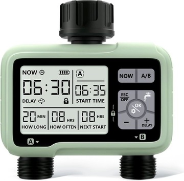 ДВОЙНОЙ ЭЛЕКТРОННЫЙ КОНТРОЛЛЕР ОРОШЕНИЯ