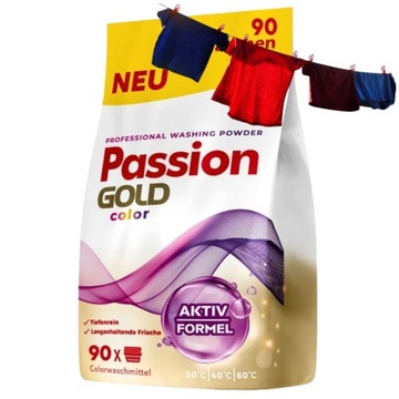 Passion Gold Proszek Do Prania Kolorów Color 5,4kg 90 Prań Skuteczny