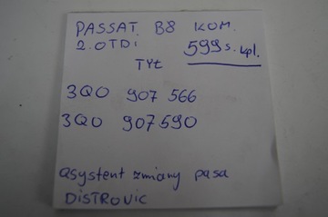 ASISTENT PÁSY POHYBU LEVÝ + PRAVÝ PASSAT B8 KOMBI