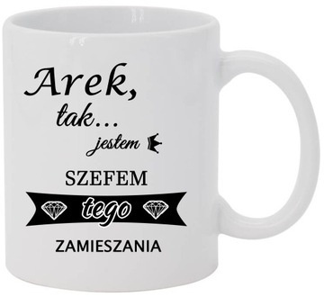 Kubek z własnym nadrukiem 330 prezent praca
