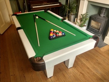 7FT Stół Bilardowy Radley Prime Pool Biały