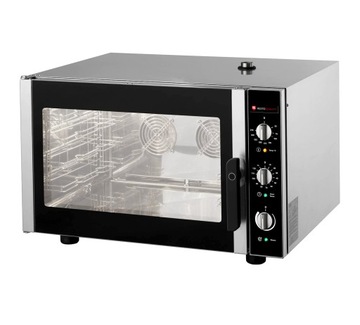 PIEC KONWEKCYJNO-PAROWY 4X600X400MM 4XGN1/1 STEROWANIE MANUALNE