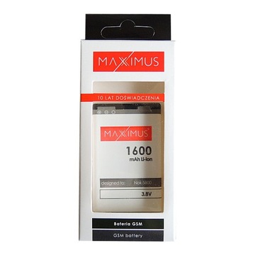 MAXXIMUS NOKIA 5800 1600 мАч литий-ионный аккумулятор BL-5J