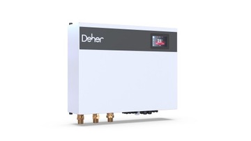 Pompa ciepła Deher Airterm 8 kW EVI, Hydrobox, zbiornik CWU 200l, bufor 60l