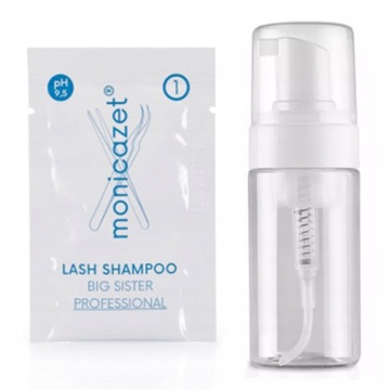 Szampon do rzęs Big Sister Monica Zet 7ml + Butelka Pianotwórcza 30ml
