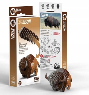 Prostorová skládačka Bizon k sestavení pro děti Kreativní doplňky