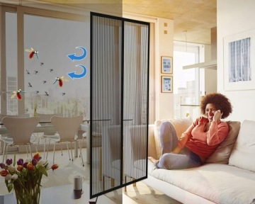 МАГНИТНАЯ МОСКИТНАЯ СЕТКА ДВЕРНАЯ ШТОРА НА БАЛКОННОЕ ОКНО 80х210 МОСКИТНЫЙ МАГНИТ