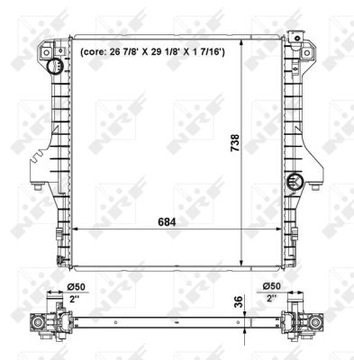 CHLADIČ VODY DODGE RAM 2500/3500 PICK UP 5.9 L