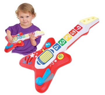 DUMEL Discovery GITARA ELEKTRYCZNA Światło Dżwięk