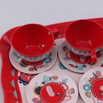 БОЛЬШОЙ ЧАЙНЫЙ НАБОР ЦВЕТОВ ПОДНОС ТАРЕЛКИ ЧАШКИ КУХОННЫЙ НАБОР