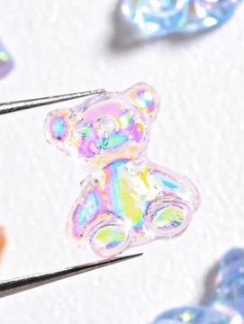 УКРАШЕНИЯ ДЛЯ НОГТЕЙ РАЗНОЦВЕТНЫЕ МИНИ-МИШКИ 48 шт.