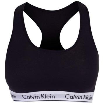 Damski komplet sportowy BAWEŁNA biustonosz + legginsy CALVIN KLEIN czarny S