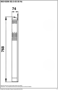 Погружной насос Grundfos SQ3-55