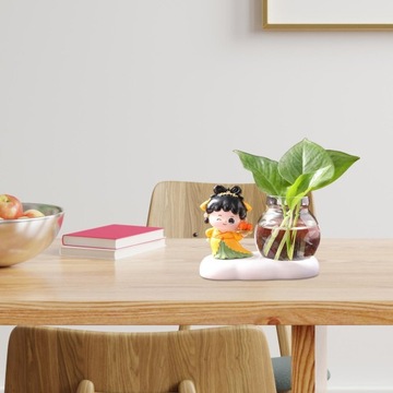 Гидропонное украшение, украшение вазы с одним цветком, желтая цветочная одежда.