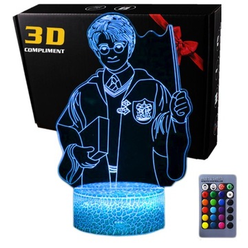 Lampka 3D nocna usb pilot HARRY POTTER
