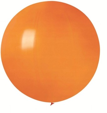 Wielki Balon Gigant Kula Pastelowa Pomarańczowa 75 cm
