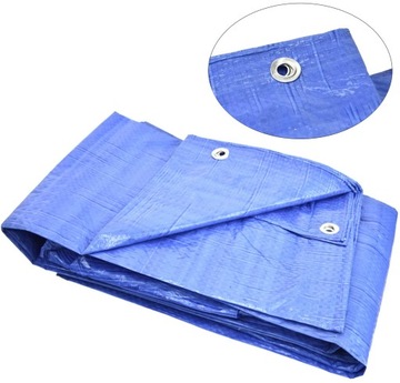 БРЕЗЕНТ 10х12м СИНИЙ светлый Армированный 75г/м2 GEKO