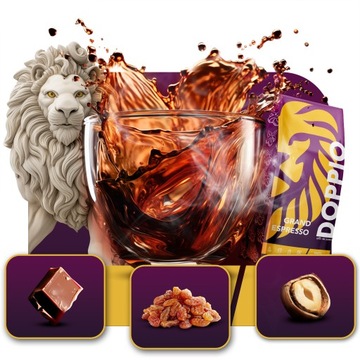 КОФЕ DOPPIO GRAND ESPRESSO В ЗЕРНАХ 1кг СВЕЖЕОБЖАРЕННАЯ АРАБИКА - СИНЯЯ КАСАТКА