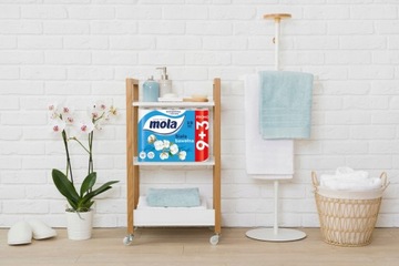 ТУАЛЕТНАЯ БУМАГА MOLA ХЛОПКОВАЯ БЕЛАЯ 12 РОЛИКОВ