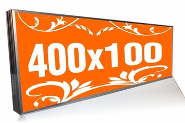 KASETON REKLAMOWY 400x100 LED LG w całości