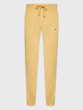 Reebok Spodnie dresowe Classics Natural Dye HK7088 Żółty Relaxed Fit