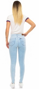 LEE spodnie SKINNY blue regular SCARLETT W29 L29