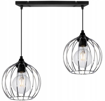 Lampa Sufitowa Wisząca Nowoczesna Druciak Chrom