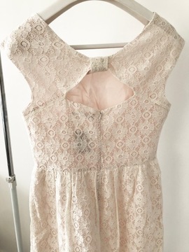 Расклешенное кружевное платье, цветы L