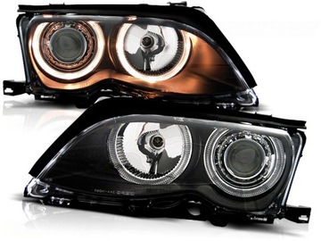 LAMPY PRZEDNIE BMW E46 01-05R LIFT SEDAN TOURING RINGI DEPO