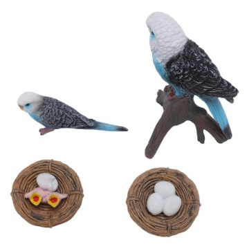 4 шт. Хвилястий папужка цикл зросту іграшка PVC Budgie фігурка розвивальна FB