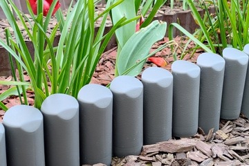 GARDEN PALISADE UV Графитовый / Серый край садового забора 240см