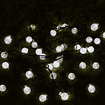 СОЛНЕЧНЫЕ САДОВЫЕ ЛАМПЫ GIRLANDA 100LED, 12m COLD