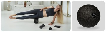 ROLLER PIŁKA GŁADKA DO MASAŻU MIĘŚNI W KARTONIKU EPP TWARDA 8 CM FIT.ME