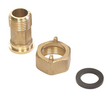 ŚRUBUNEK DO WODOMIERZA WODOMIERZOWY 3/4 x 1 CAL DO WODOMIERZA STANDARD 3/4