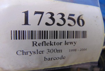 CHRYSLER 300M SVĚTLOMET LEVÝ