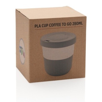 Дорожная кружка Coffee to go, 250 мл, PLA, бежевого цвета.