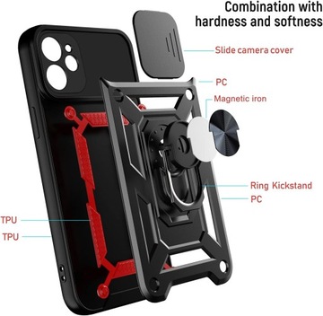 Чехол NC LOCLOUD для iPhone 11, защита камеры, с кольцевым держателем на 360 градусов,