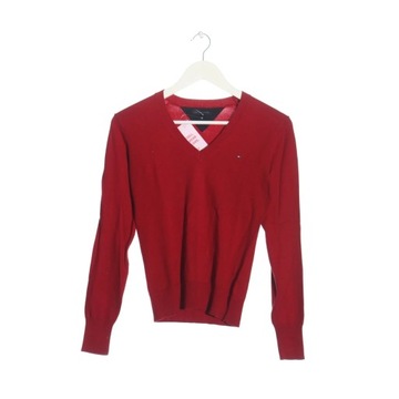 TOMMY HILFIGER Rozm. EU 36 czerwony V-Neck Sweater