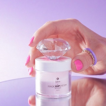 Kabos Magic Dip System Nail Powder 47 Sweet Rose Титановая пудра для ногтей
