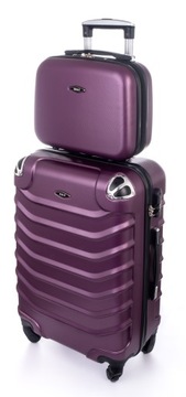 НАБОР 2 в 1 МАЛЕНЬКИЙ ЧЕМОДАН ДЛЯ РУЧНОЙ РУКИ L + КОРОБКА КОСМЕТИЧЕСКАЯ СУМКА RGL СУМКА ДЛЯ БАГАЖА