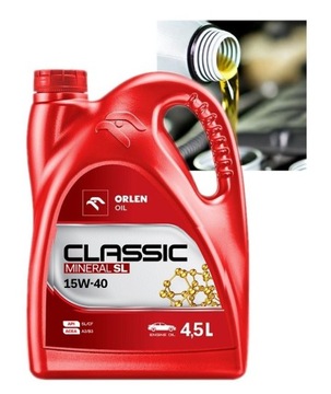 Olej PLATINUM ORLEN CLASSIC MINERAL 15W-40 4,5LITRA