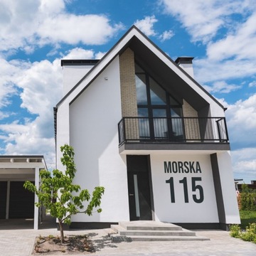 Adres Ulica Nowoczesna Litera na Dom 60cm ANTRACYT