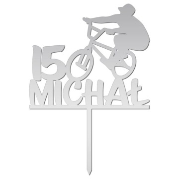 ТОПЕР-ИНСТРУКЦИЯ для BMX-ВЕЛОСИПЕДА ТОРТ НА РОЖДЕНИЕ, серебристый