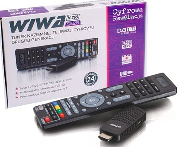 Dekoder Tuner Wiwa TV naziemnej DVB-T2 H.265 MINI