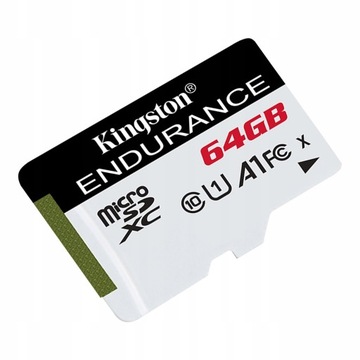 Карта памяти microSD Endurance 95/30 МБ/с C10 A1 UHS емкостью 64 ГБ